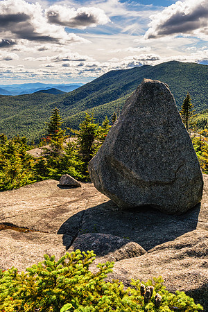 20190831-JAH09480: Smiling triangle rock on the top of Grace Peak, Adirondacks NY.