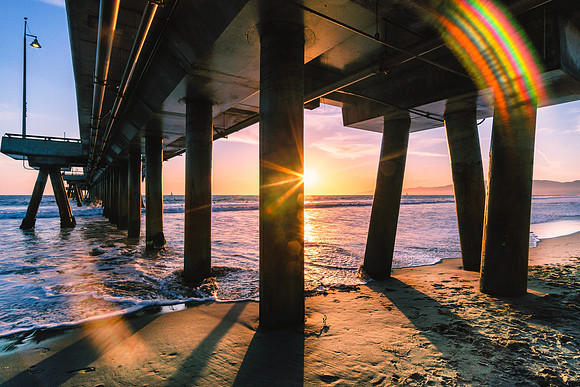 20190913-JAH09646: Fishing Pier at Venice Beach, Los Angeles California.