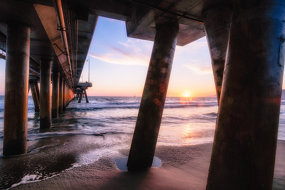 20190913-JAH09721: Fishing Pier at Venice Beach, Los Angeles California.