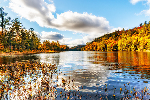 JAH00924: OK Slip Pond in Indian Lake, Adirondacks New York.