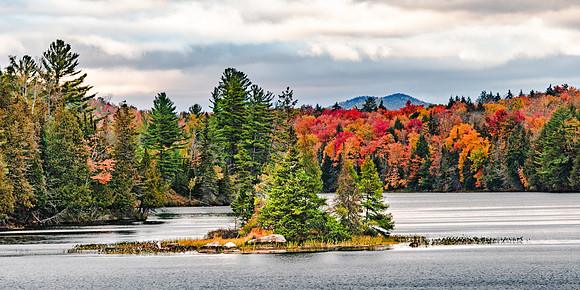 20191004-JAH00980:  Lake Abanakee in the town of Indian Lake, Adirondacks New York.