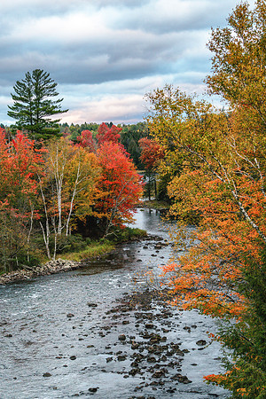 20191004-JAH01037: Indian Lake Dam between Lake Abanakee and Indian Lake, NY.