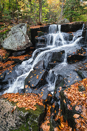 20191008-JAH02022: Peaked Brook flows into 13th Lake in the Adirondack mountains of NY.