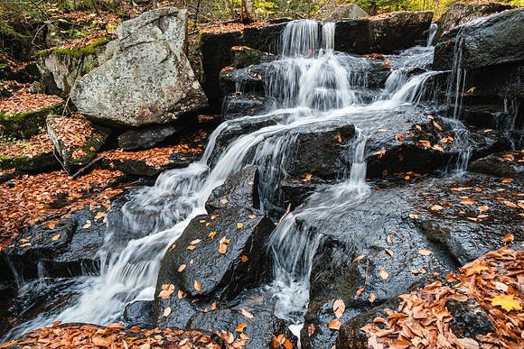 20191008-JAH02039: Peaked Brook flows into 13th Lake in the Adirondack mountains of NY.