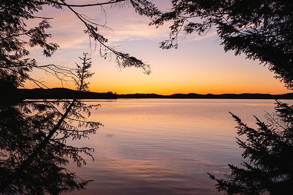 20191008-JAH02269: Golden Beach campground and Raquette Lake, Adirondacks NY.