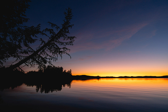 20191008-JAH02490: Raquette Lake sunset from the Golden Beach campground in upstate New York.