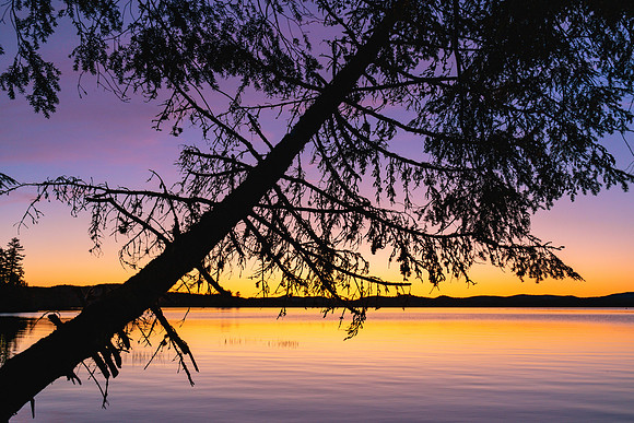 20191008-JAH02396: Raquette Lake sunset from the Golden Beach campground in upstate New York.