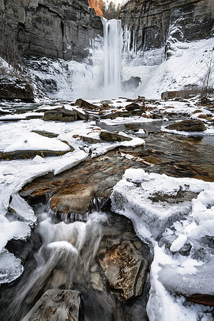 20200217-JAH03546: Winter time @ Taughannock Falls near Cayuga Lake, NY.