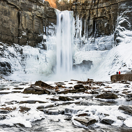 20200217-JAH03554: Winter time @ Taughannock Falls near Cayuga Lake, NY.