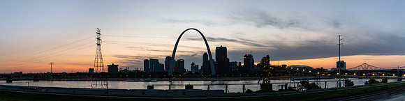 20200816-JAH06666-Pano:  Gateway Arch, St. Louis Missouri.