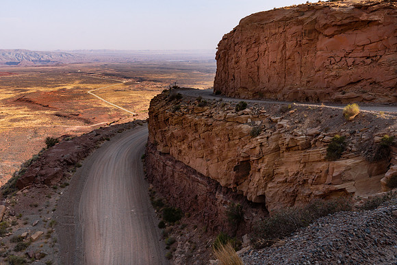 20200820-JAH07645: The Moki Dugway a cliff-etched road down Cedar Mesa, Utah.